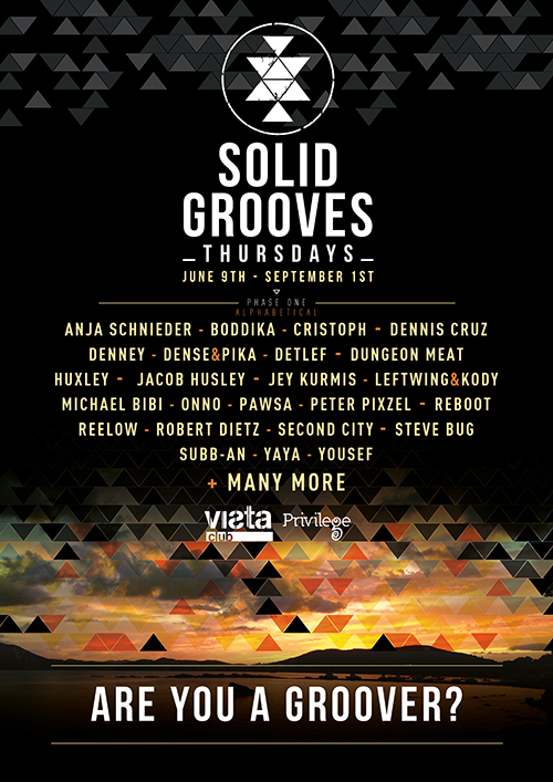 SOLIDGROOVES at vista club privilege: artist announcement
