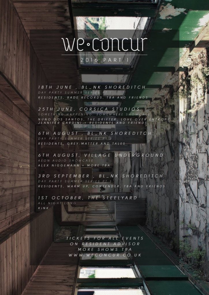 We Concur launch summer techno schedule feat. Perc, KiNK, Oscar Mulero and more