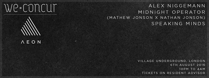 We concor x aeon hosts midnight operator’s debut at village underground