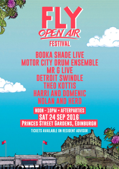 Booka Shade (live) added to FLY Open Air Festival bill at foot of Edinburgh Castle, alongside Motor City Drum Ensemble, Mr. G – live and Detroit Swindle
