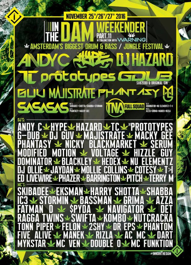 Andy C & Hazard headline Innovation in the Dam 2016
